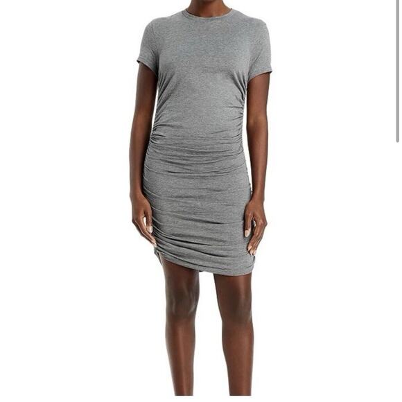 Theory Apex Tiny Tee Ruched Short Sleeve Dress Size P NWT - Picture 1 of 6